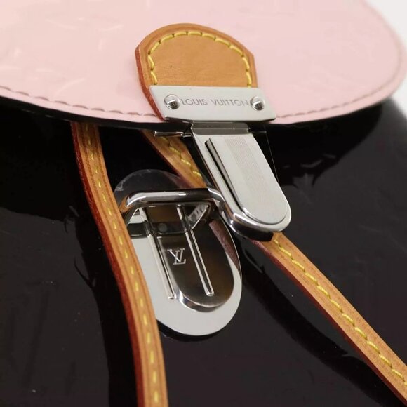 LOUIS VUITTON Monogram Vernis Hot spring Hand Bag Amarante - Picture 5 of 15